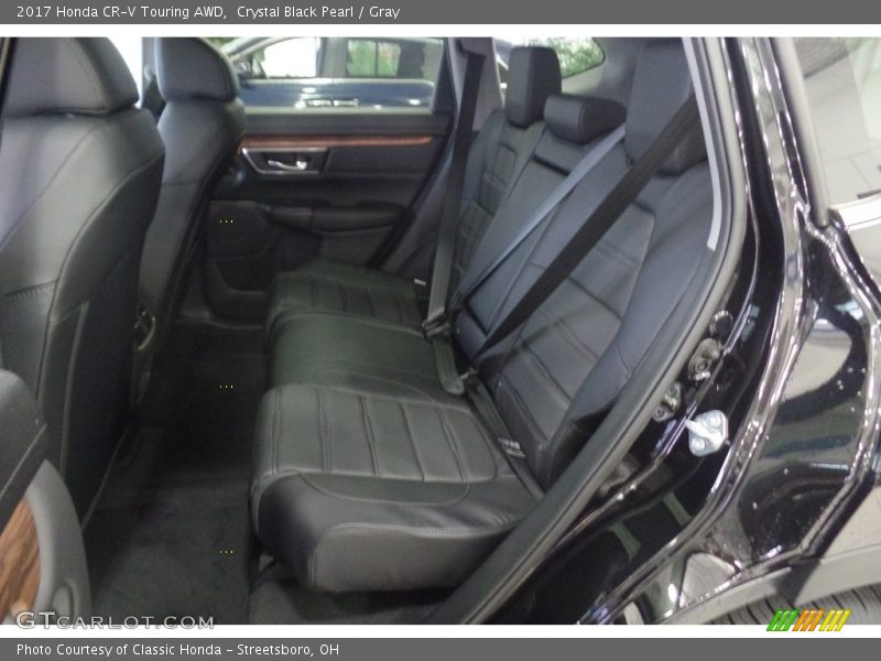 Crystal Black Pearl / Gray 2017 Honda CR-V Touring AWD
