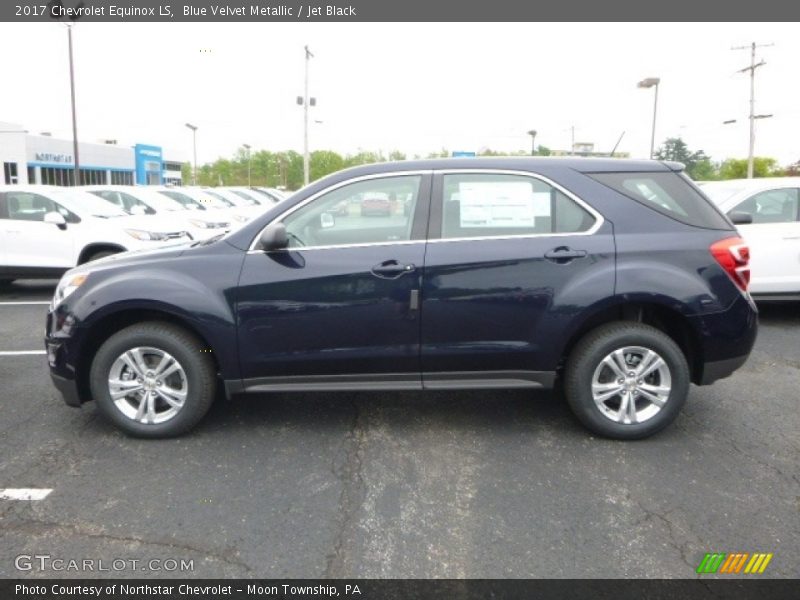 Blue Velvet Metallic / Jet Black 2017 Chevrolet Equinox LS