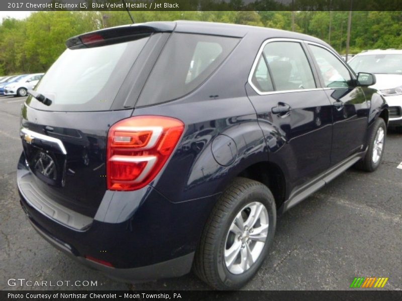 Blue Velvet Metallic / Jet Black 2017 Chevrolet Equinox LS