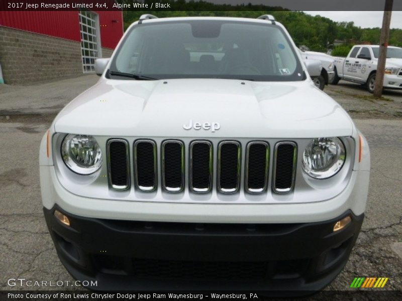 Alpine White / Black 2017 Jeep Renegade Limited 4x4