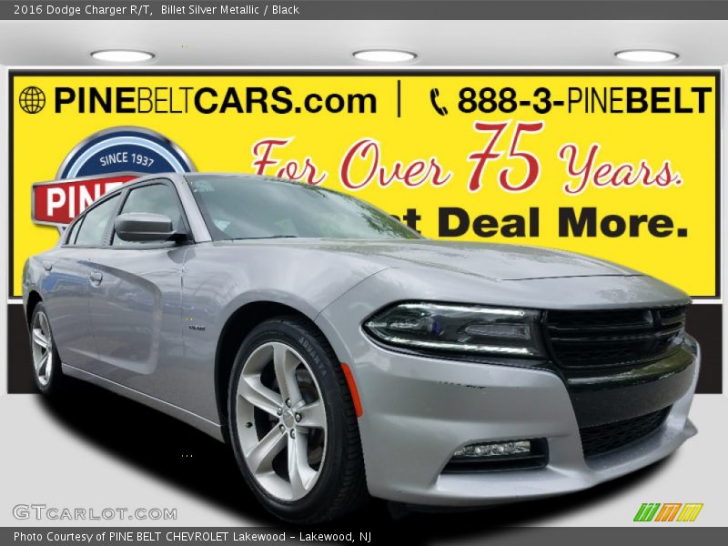 Billet Silver Metallic / Black 2016 Dodge Charger R/T