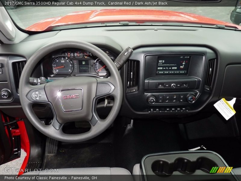 Dashboard of 2017 Sierra 3500HD Regular Cab 4x4 Dump Truck