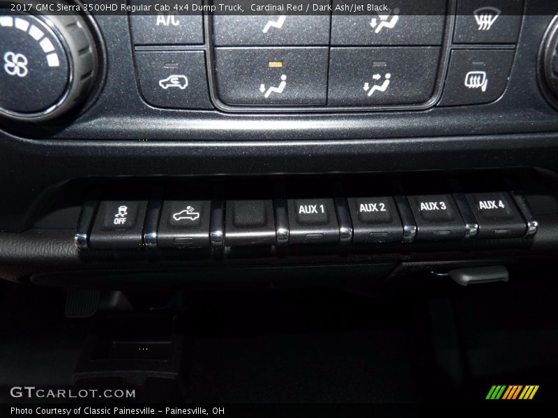 Controls of 2017 Sierra 3500HD Regular Cab 4x4 Dump Truck