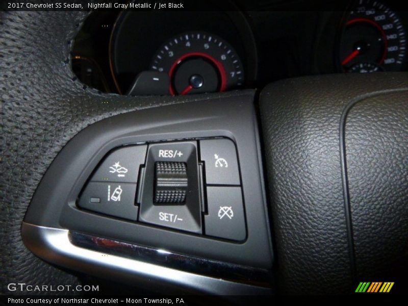 Nightfall Gray Metallic / Jet Black 2017 Chevrolet SS Sedan
