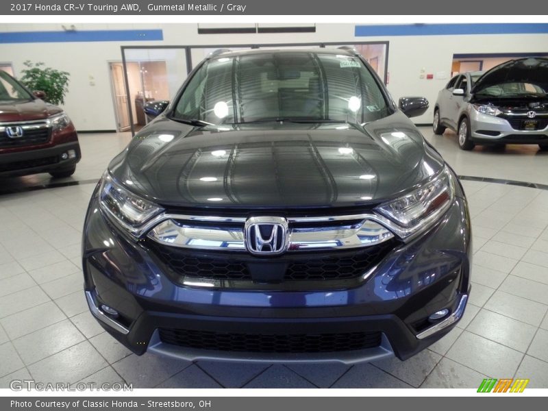 Gunmetal Metallic / Gray 2017 Honda CR-V Touring AWD