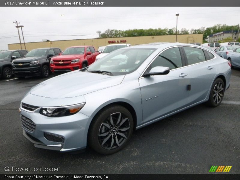 Arctic Blue Metallic / Jet Black 2017 Chevrolet Malibu LT