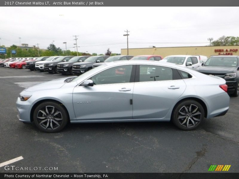 Arctic Blue Metallic / Jet Black 2017 Chevrolet Malibu LT