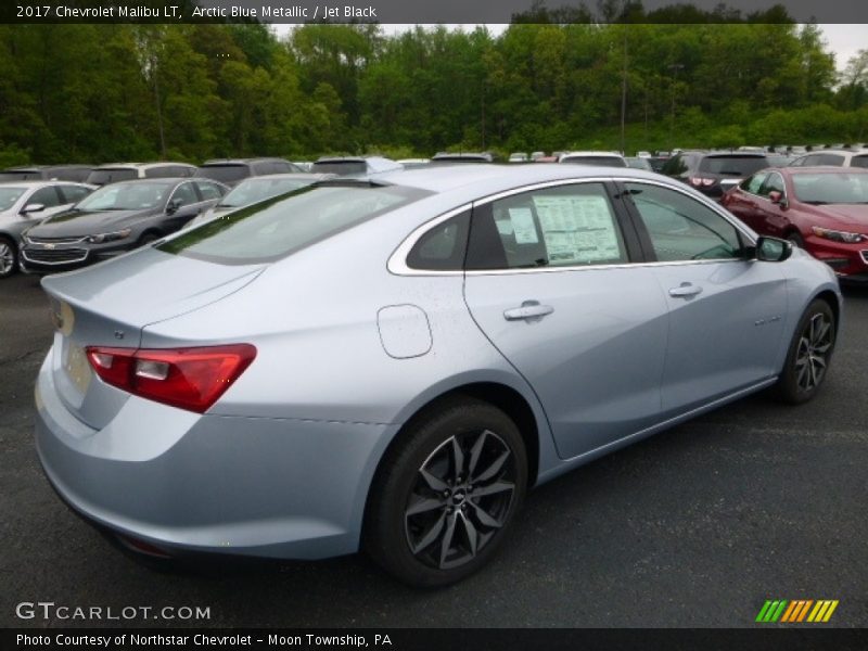 Arctic Blue Metallic / Jet Black 2017 Chevrolet Malibu LT