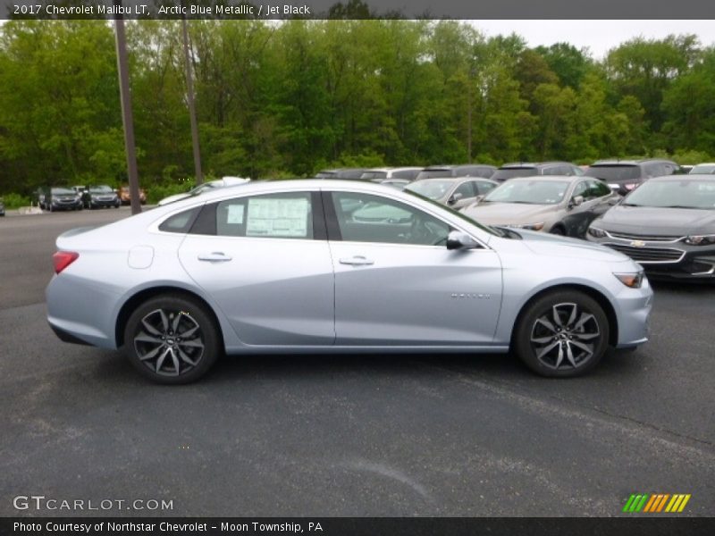 Arctic Blue Metallic / Jet Black 2017 Chevrolet Malibu LT