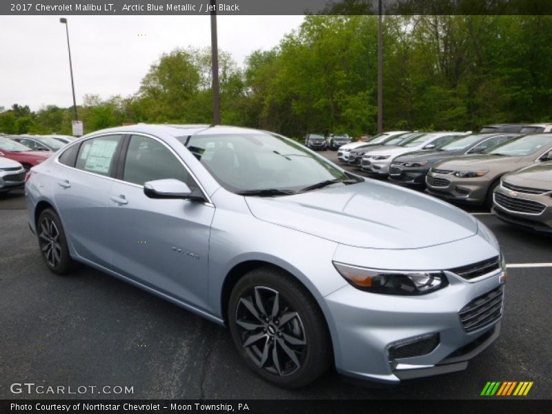 Arctic Blue Metallic / Jet Black 2017 Chevrolet Malibu LT