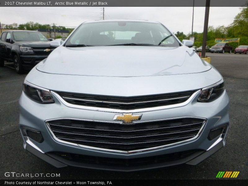 Arctic Blue Metallic / Jet Black 2017 Chevrolet Malibu LT