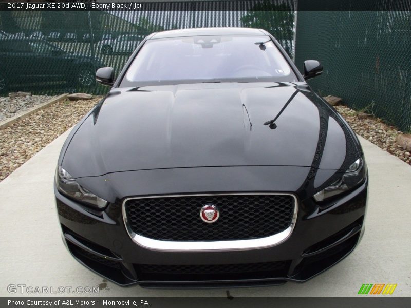 Ebony Black / Jet 2017 Jaguar XE 20d AWD