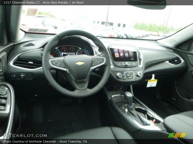 Arctic Blue Metallic / Jet Black 2017 Chevrolet Malibu LT