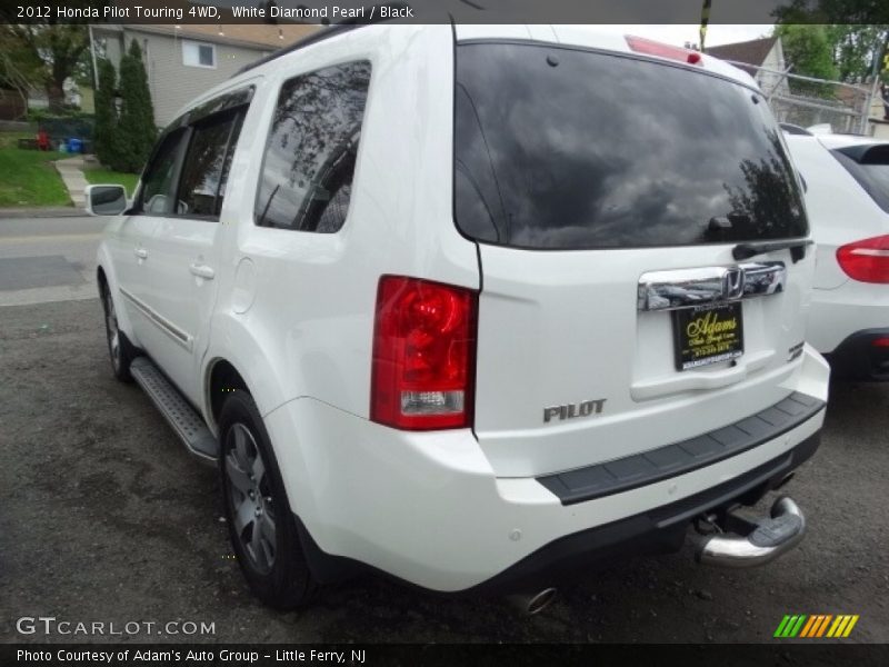 White Diamond Pearl / Black 2012 Honda Pilot Touring 4WD