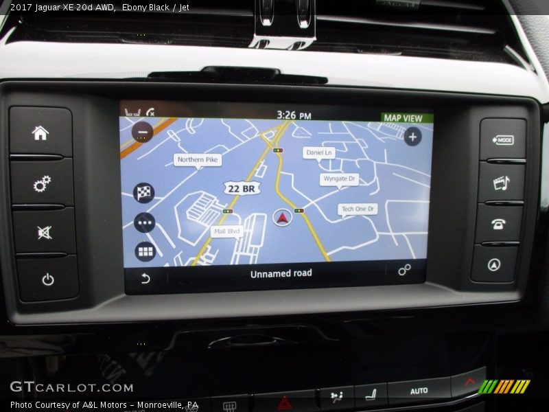 Navigation of 2017 XE 20d AWD