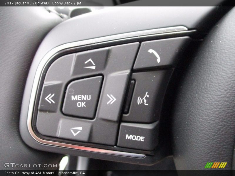 Controls of 2017 XE 20d AWD