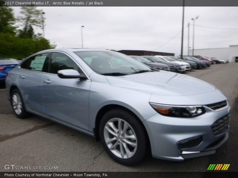 Arctic Blue Metallic / Jet Black 2017 Chevrolet Malibu LT