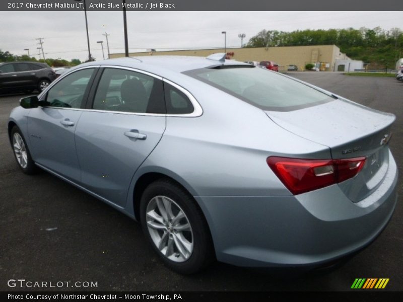 Arctic Blue Metallic / Jet Black 2017 Chevrolet Malibu LT