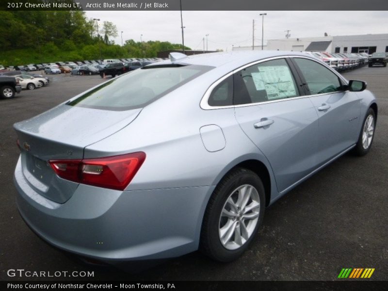 Arctic Blue Metallic / Jet Black 2017 Chevrolet Malibu LT