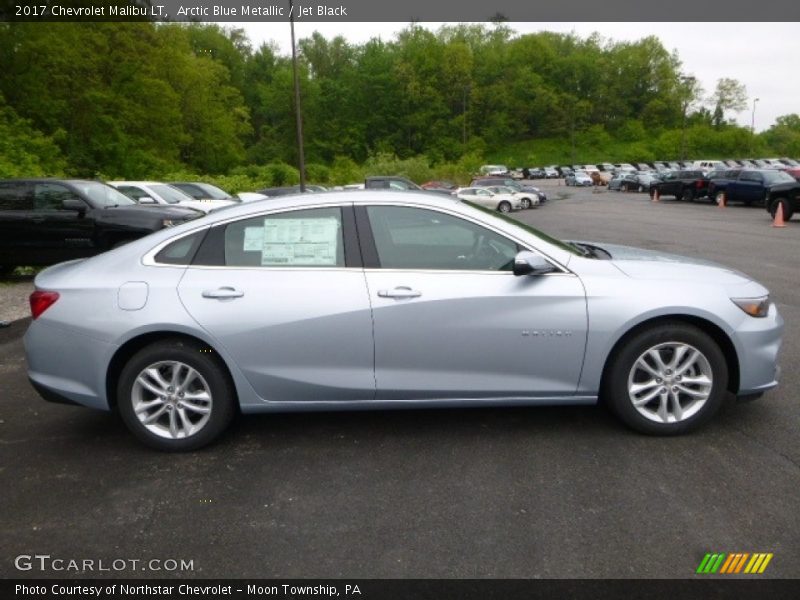 Arctic Blue Metallic / Jet Black 2017 Chevrolet Malibu LT