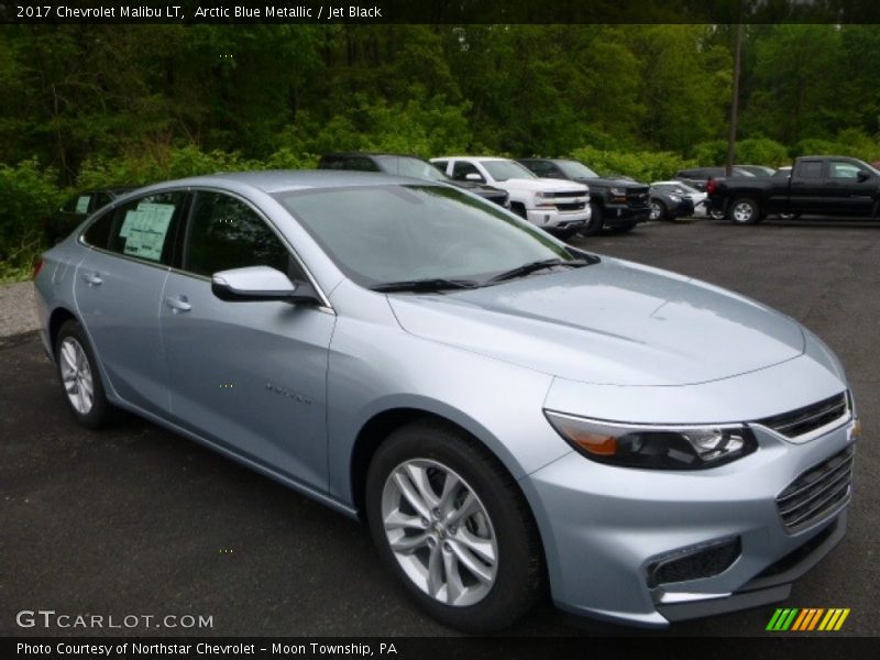 Arctic Blue Metallic / Jet Black 2017 Chevrolet Malibu LT