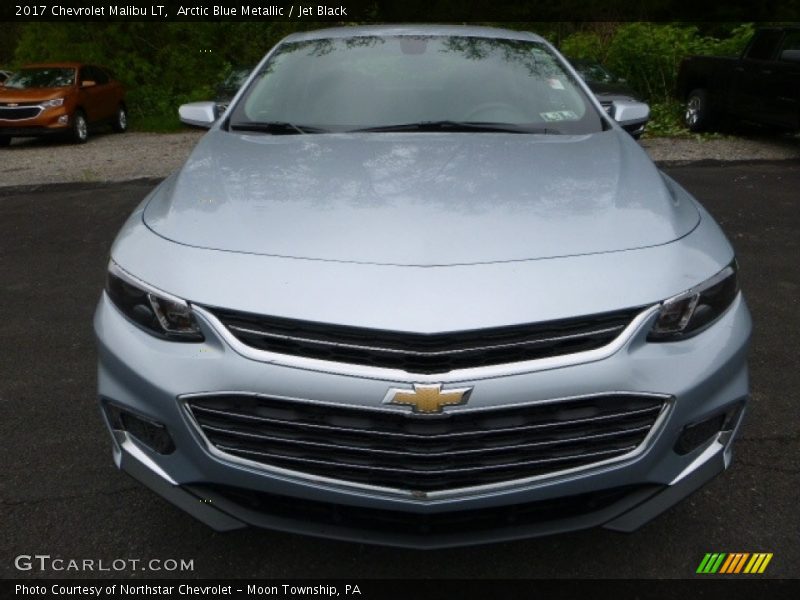 Arctic Blue Metallic / Jet Black 2017 Chevrolet Malibu LT