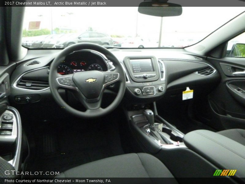 Arctic Blue Metallic / Jet Black 2017 Chevrolet Malibu LT