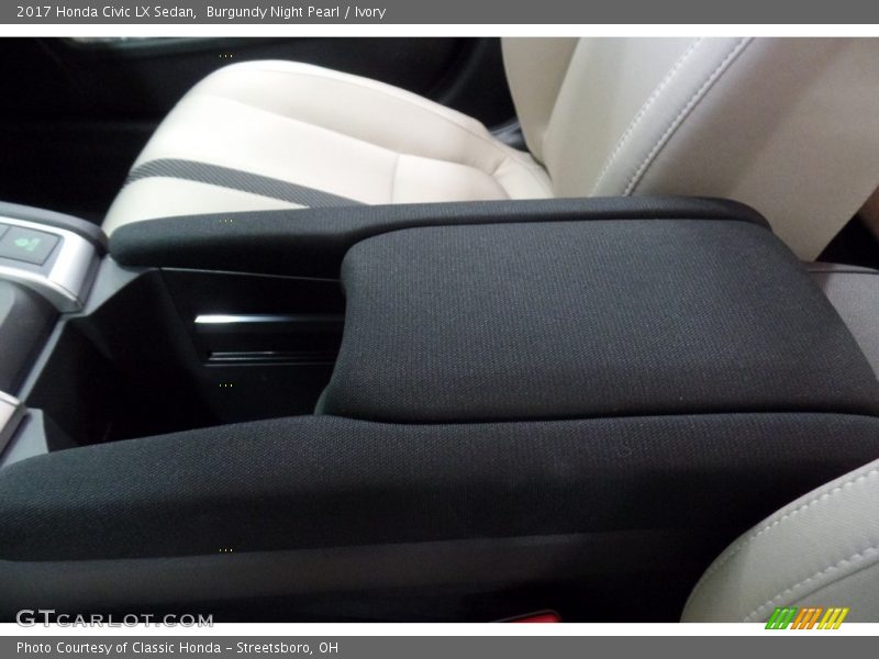 Burgundy Night Pearl / Ivory 2017 Honda Civic LX Sedan