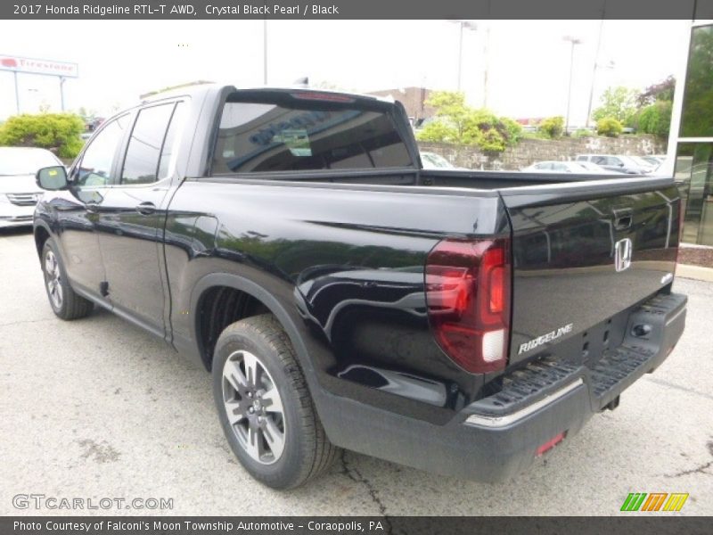Crystal Black Pearl / Black 2017 Honda Ridgeline RTL-T AWD