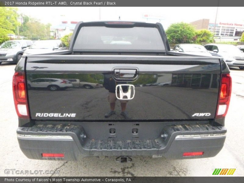 Crystal Black Pearl / Black 2017 Honda Ridgeline RTL-T AWD