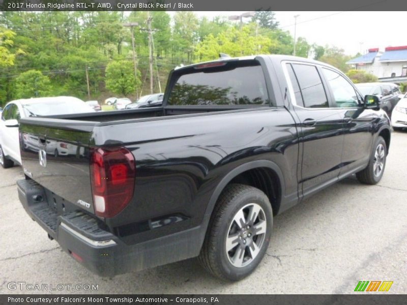 Crystal Black Pearl / Black 2017 Honda Ridgeline RTL-T AWD