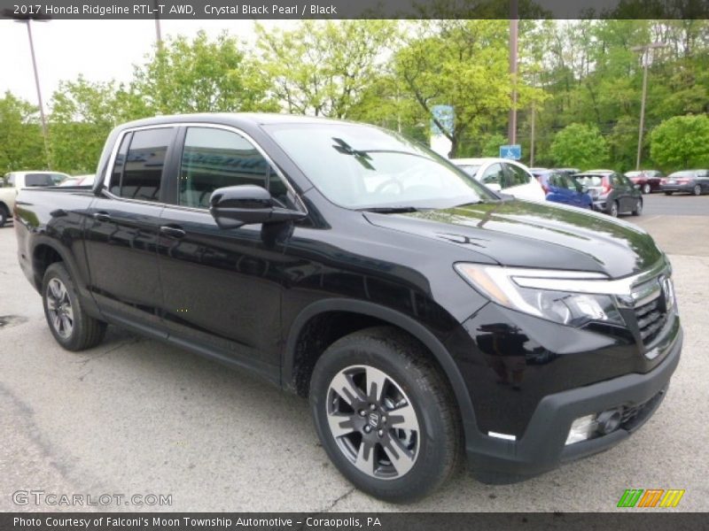 Crystal Black Pearl / Black 2017 Honda Ridgeline RTL-T AWD