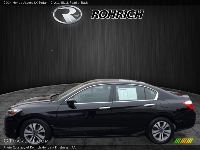 Crystal Black Pearl / Black 2014 Honda Accord LX Sedan