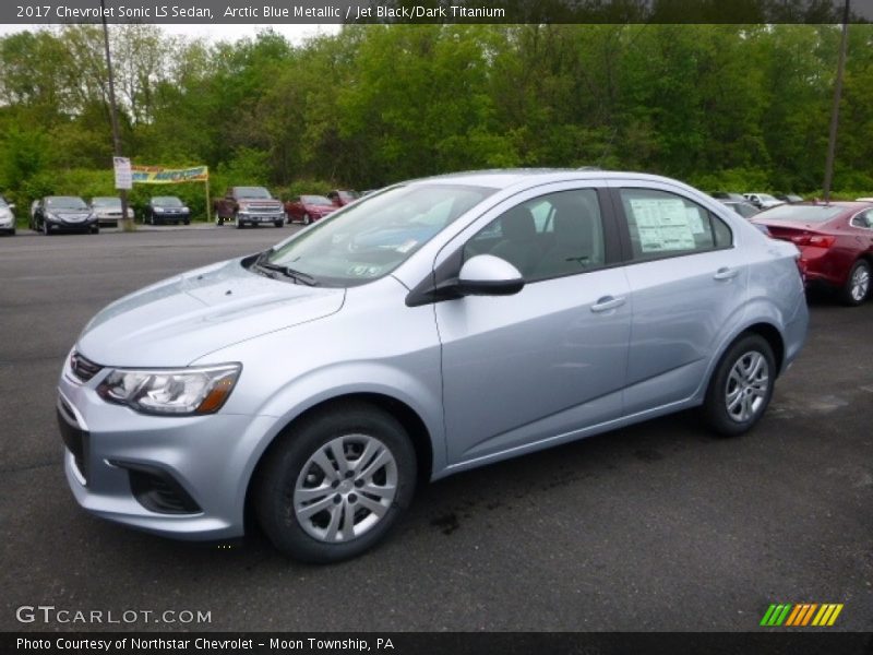 Arctic Blue Metallic / Jet Black/Dark Titanium 2017 Chevrolet Sonic LS Sedan