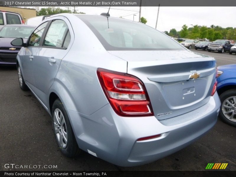 Arctic Blue Metallic / Jet Black/Dark Titanium 2017 Chevrolet Sonic LS Sedan