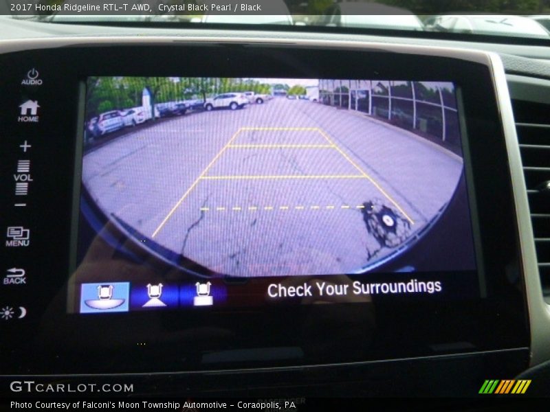 Crystal Black Pearl / Black 2017 Honda Ridgeline RTL-T AWD