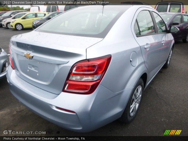 Arctic Blue Metallic / Jet Black/Dark Titanium 2017 Chevrolet Sonic LS Sedan