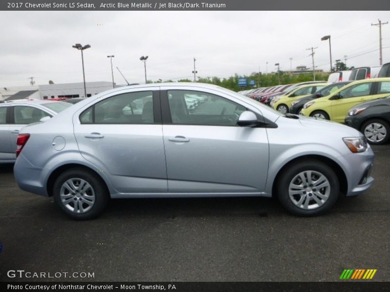 Arctic Blue Metallic / Jet Black/Dark Titanium 2017 Chevrolet Sonic LS Sedan