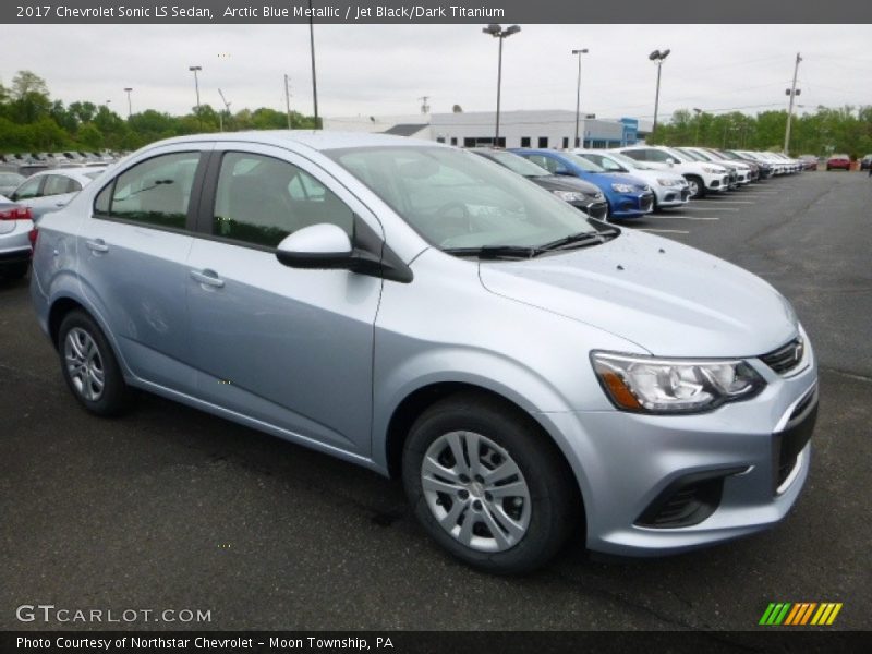 Arctic Blue Metallic / Jet Black/Dark Titanium 2017 Chevrolet Sonic LS Sedan