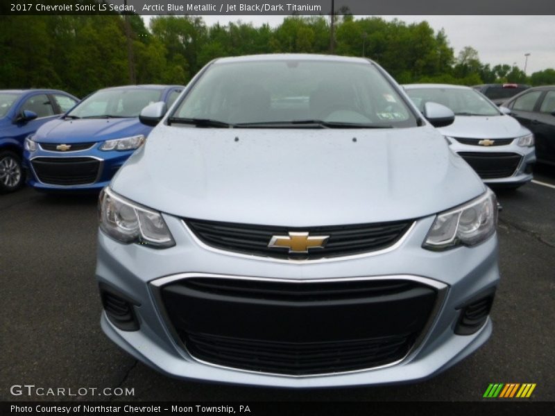 Arctic Blue Metallic / Jet Black/Dark Titanium 2017 Chevrolet Sonic LS Sedan