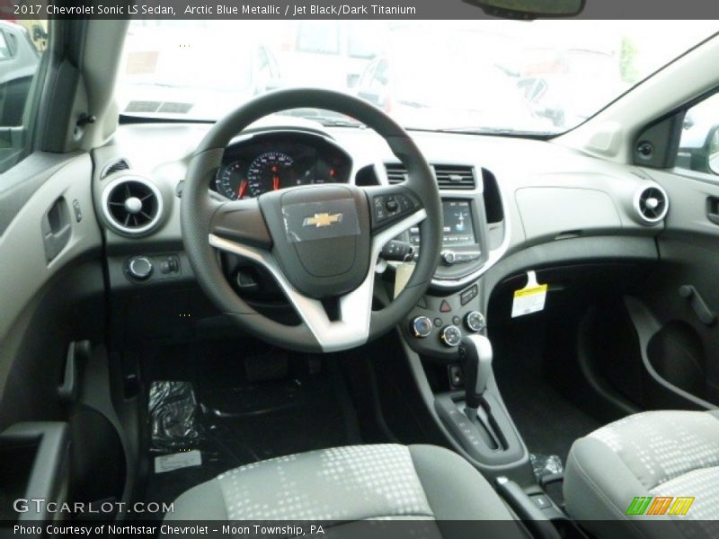 Arctic Blue Metallic / Jet Black/Dark Titanium 2017 Chevrolet Sonic LS Sedan