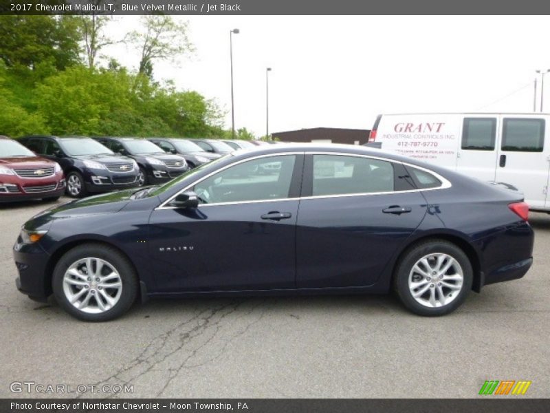 Blue Velvet Metallic / Jet Black 2017 Chevrolet Malibu LT