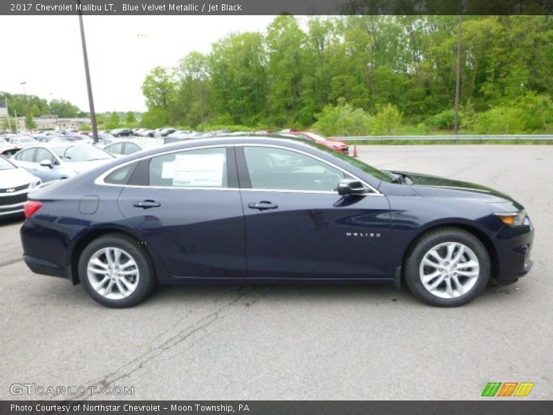 Blue Velvet Metallic / Jet Black 2017 Chevrolet Malibu LT