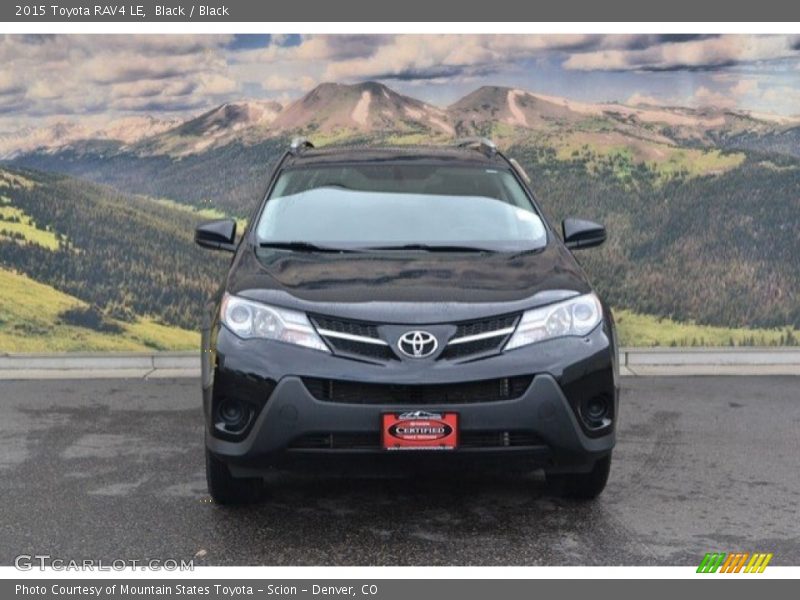 Black / Black 2015 Toyota RAV4 LE