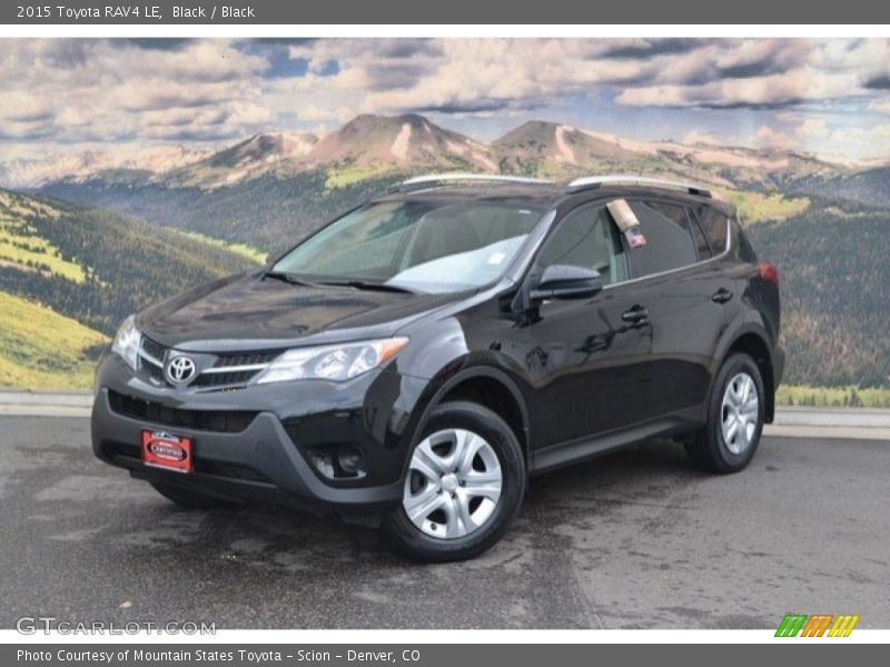 Black / Black 2015 Toyota RAV4 LE