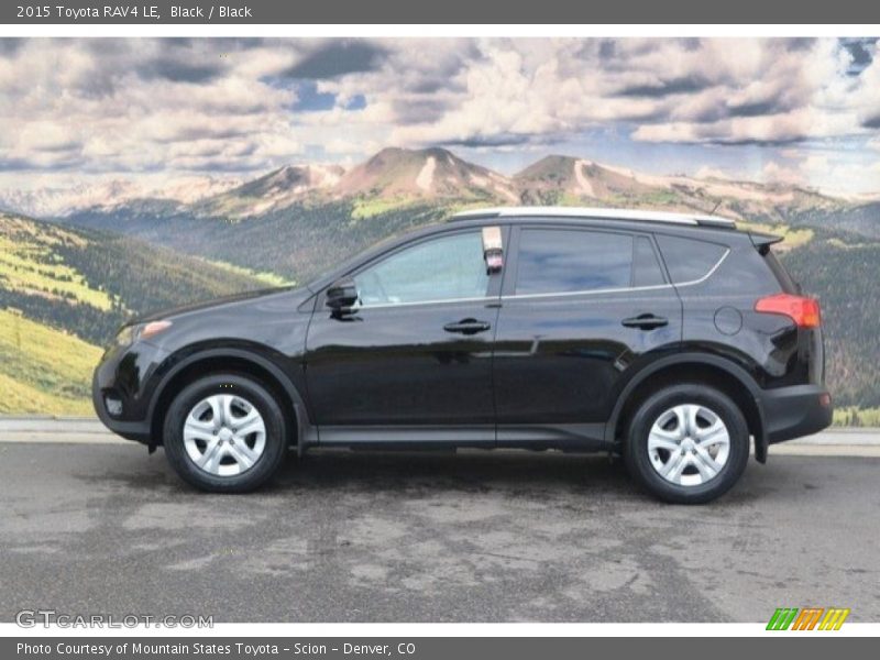Black / Black 2015 Toyota RAV4 LE
