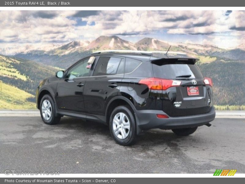 Black / Black 2015 Toyota RAV4 LE
