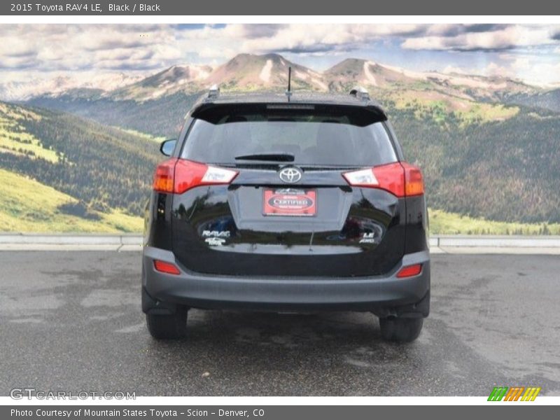 Black / Black 2015 Toyota RAV4 LE