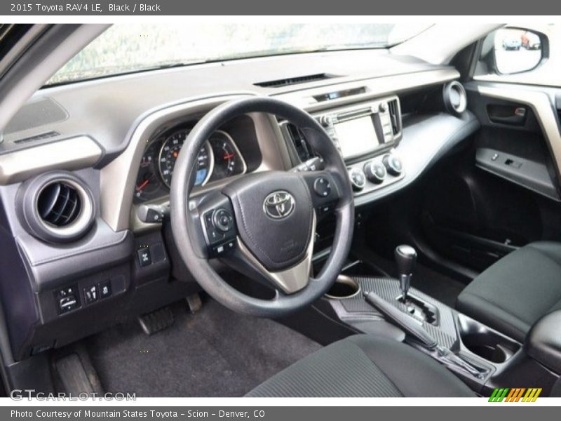Black / Black 2015 Toyota RAV4 LE