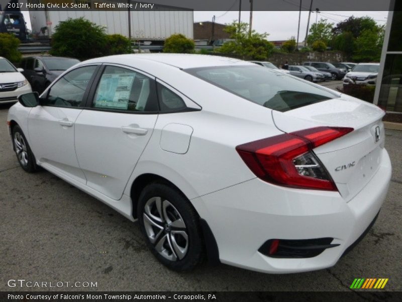 Taffeta White / Ivory 2017 Honda Civic LX Sedan